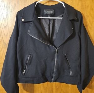 Torrid Size 2 Crop Black Jacket